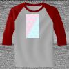 Raglan 3/4 Roundneck Shirt (Gray Body) Thumbnail