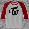 Raglan 3/4 Roundneck Shirt (Gray Body) Thumbnail