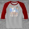 Raglan 3/4 Roundneck Shirt (Gray Body) Thumbnail