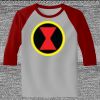 Raglan 3/4 Roundneck Shirt (Gray Body) Thumbnail