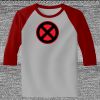 Raglan 3/4 Roundneck Shirt (Gray Body) Thumbnail