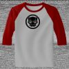 Raglan 3/4 Roundneck Shirt (Gray Body) Thumbnail