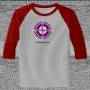 Raglan 3/4 Roundneck Shirt (Gray Body) Thumbnail