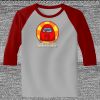 Raglan 3/4 Roundneck Shirt (Gray Body) Thumbnail