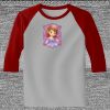 Raglan 3/4 Roundneck Shirt (Gray Body) Thumbnail