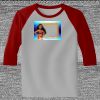 Raglan 3/4 Roundneck Shirt (Gray Body) Thumbnail