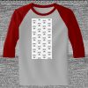 Raglan 3/4 Roundneck Shirt (Gray Body) Thumbnail