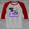 Raglan 3/4 Roundneck Shirt (Gray Body) Thumbnail