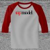 Raglan 3/4 Roundneck Shirt (Gray Body) Thumbnail