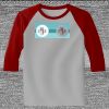 Raglan 3/4 Roundneck Shirt (Gray Body) Thumbnail