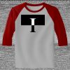 Raglan 3/4 Roundneck Shirt (Gray Body) Thumbnail