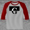 Raglan 3/4 Roundneck Shirt (Gray Body) Thumbnail
