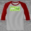 Raglan 3/4 Roundneck Shirt (Gray Body) Thumbnail