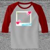 Raglan 3/4 Roundneck Shirt (Gray Body) Raglan 3/4 Roundneck Shirt (Gray Body) Thumbnail