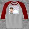 Raglan 3/4 Roundneck Shirt (Gray Body) Thumbnail