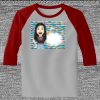 Raglan 3/4 Roundneck Shirt (Gray Body) Thumbnail