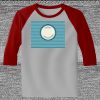 Raglan 3/4 Roundneck Shirt (Gray Body) Thumbnail
