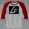 Raglan 3/4 Roundneck Shirt (Gray Body) Thumbnail