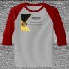 Raglan 3/4 Roundneck Shirt (Gray Body) Thumbnail
