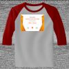 Raglan 3/4 Roundneck Shirt (Gray Body) Thumbnail