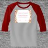 Raglan 3/4 Roundneck Shirt (Gray Body) Thumbnail