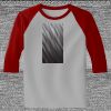 Raglan 3/4 Roundneck Shirt (Gray Body) Thumbnail