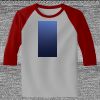 Raglan 3/4 Roundneck Shirt (Gray Body) Thumbnail