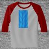 Raglan 3/4 Roundneck Shirt (Gray Body) Thumbnail
