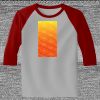 Raglan 3/4 Roundneck Shirt (Gray Body) Thumbnail