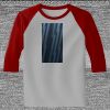 Raglan 3/4 Roundneck Shirt (Gray Body) Thumbnail