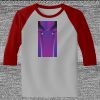 Raglan 3/4 Roundneck Shirt (Gray Body) Thumbnail