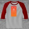 Raglan 3/4 Roundneck Shirt (Gray Body) Thumbnail