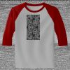 Raglan 3/4 Roundneck Shirt (Gray Body) Raglan 3/4 Roundneck Shirt (Gray Body) Thumbnail