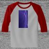 Raglan 3/4 Roundneck Shirt (Gray Body) Thumbnail