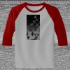 Raglan 3/4 Roundneck Shirt (Gray Body) Thumbnail