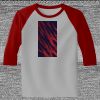 Raglan 3/4 Roundneck Shirt (Gray Body) Thumbnail