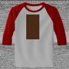 Raglan 3/4 Roundneck Shirt (Gray Body) Thumbnail