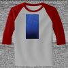 Raglan 3/4 Roundneck Shirt (Gray Body) Thumbnail