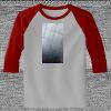 Raglan 3/4 Roundneck Shirt (Gray Body) Thumbnail