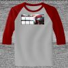 Raglan 3/4 Roundneck Shirt (Gray Body) Thumbnail