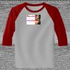 Raglan 3/4 Roundneck Shirt (Gray Body) Thumbnail