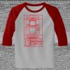 Raglan 3/4 Roundneck Shirt (Gray Body) Raglan 3/4 Roundneck Shirt (Gray Body) Thumbnail