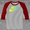 Raglan 3/4 Roundneck Shirt (Gray Body) Thumbnail