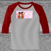 Raglan 3/4 Roundneck Shirt (Gray Body) Thumbnail
