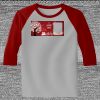 Raglan 3/4 Roundneck Shirt (Gray Body) Thumbnail