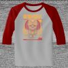 Raglan 3/4 Roundneck Shirt (Gray Body) Thumbnail