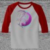 Raglan 3/4 Roundneck Shirt (Gray Body) Thumbnail