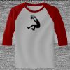 Raglan 3/4 Roundneck Shirt (Gray Body) Thumbnail