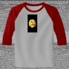 Raglan 3/4 Roundneck Shirt (Gray Body) Thumbnail
