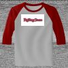Raglan 3/4 Roundneck Shirt (Gray Body) Thumbnail